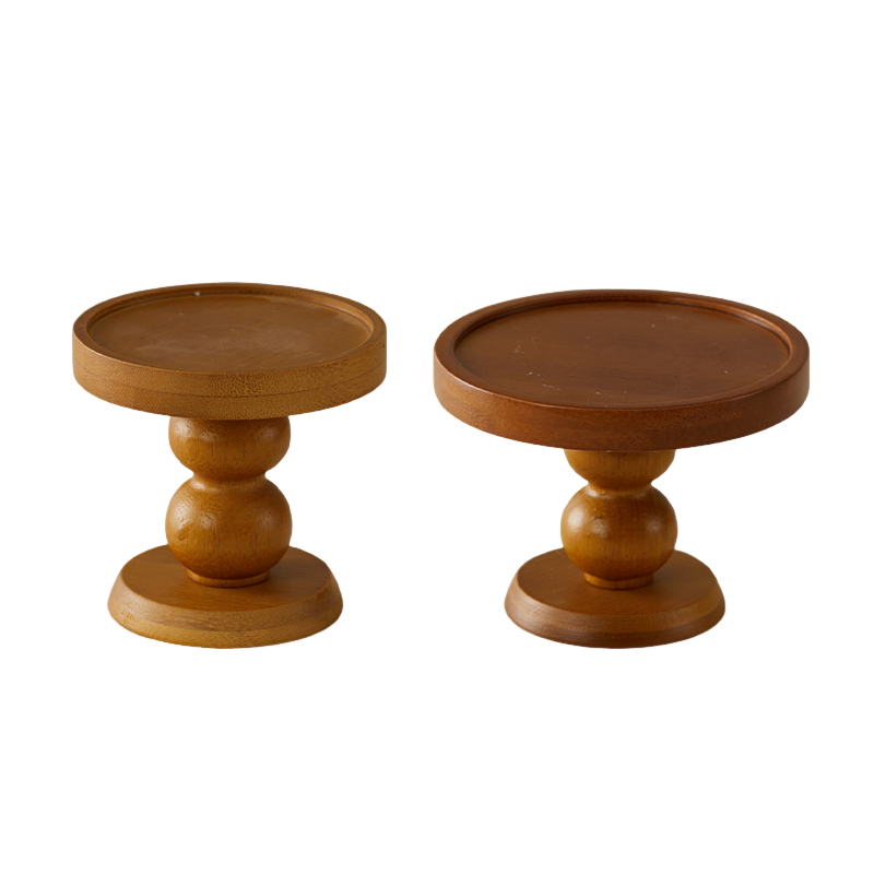 Hickory wood candle holder ornament