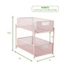 2-Tier Kitchen Drawer Sliding Organizer Shelf Iron Storage Rack with Removable Pull Basket Single Tier for Spice Storage