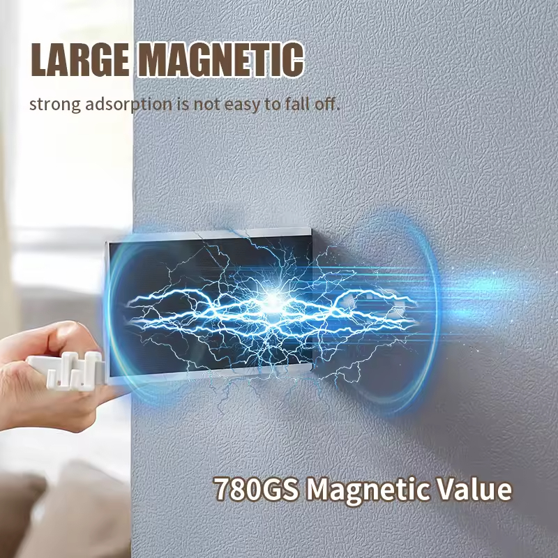 Custom Logo Magnetic Minimalist Single Tier Metal Carbon Steel Refrigerator Shelf Storage Kitchen Counter Organizer Spice Rack