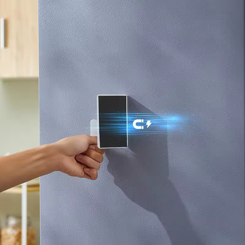 OEM ODM Custom Metal Single Tier Cabinet Door Wall Mount Rustproof Pot Lid Organizer Rack for Kitchen with Magnetic Installation