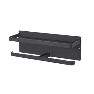 Modern Double Rod Magnetic Paper Towel Holder Tray Kitchen Storage Rack for Bathroom Living Room Available for Factory Wholesale 