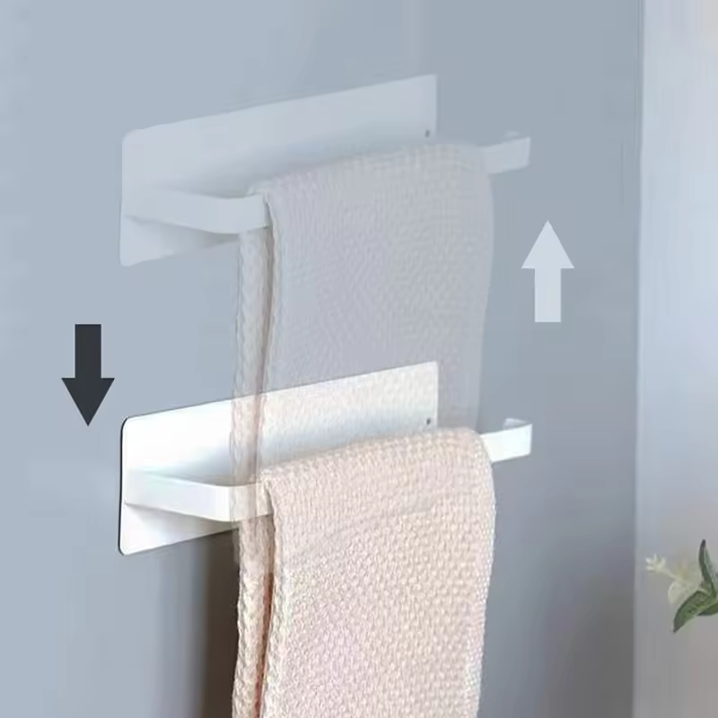 Manufacturer Wholesale Extended Bathroom Kitchen Magnetic Hand Towel Holder No Drilling Toilet Paper Holder