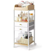 Direct Sales From Manufacturer Cosmetics Storage Box Wheels Floor-to-Ceiling Shelving for Kitchen Tableware Beverage Storage