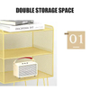 OEM&ODM Nightstand Iron Bedside Tables Metal Nightstand with 2 Open Storage Tall End Table for Office 23.6