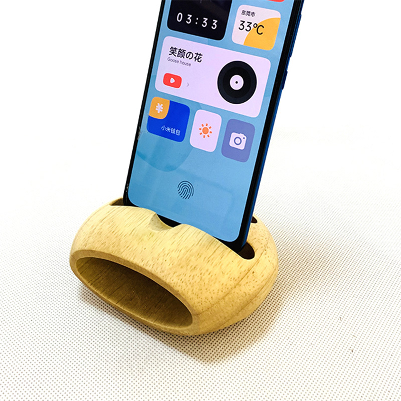 Circular mobile phone amplification stand