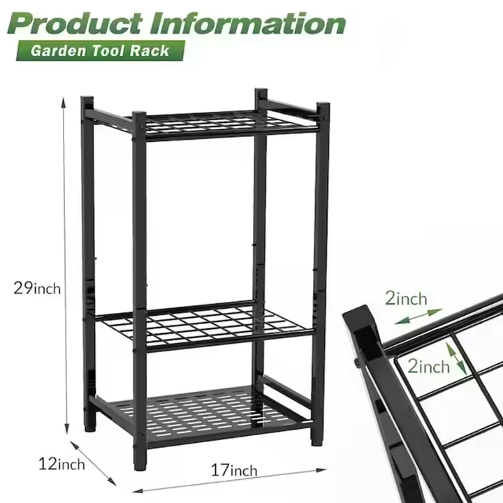 Custom Factory-Made Heavy Duty 3-Tier Utility Metal Wall-Mounted Shelving Unit 17-in W X 12-in D X 29-in H Garage Display