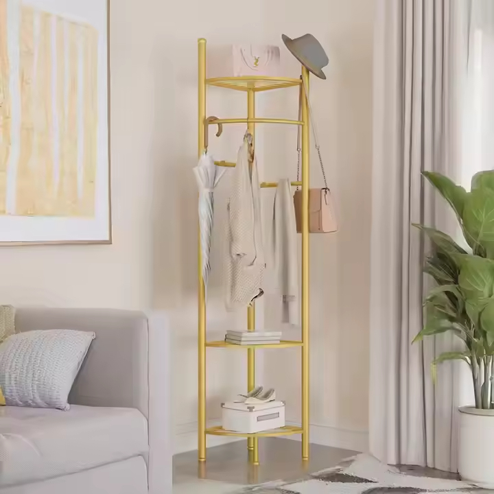 Hot Sale Printed Folding Bedroom Clothes Hanger Stand Quality Wall Mounted for Wardrobe Bathroom Living Room Use for Shop