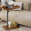 Height Adjustable Sofa Side Table Bedside Mobile Table Fashion Simple Laptop Flip Desk End Table