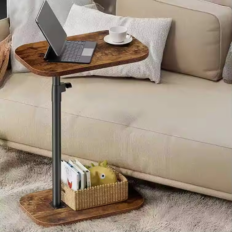 Height Adjustable Sofa Side Table Bedside Mobile Table Fashion Simple Laptop Flip Desk End Table
