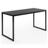 Industrial Coffee Table Small Apartment Living Room Rectangle Wood Stable Metal Side Black Home Conference Table