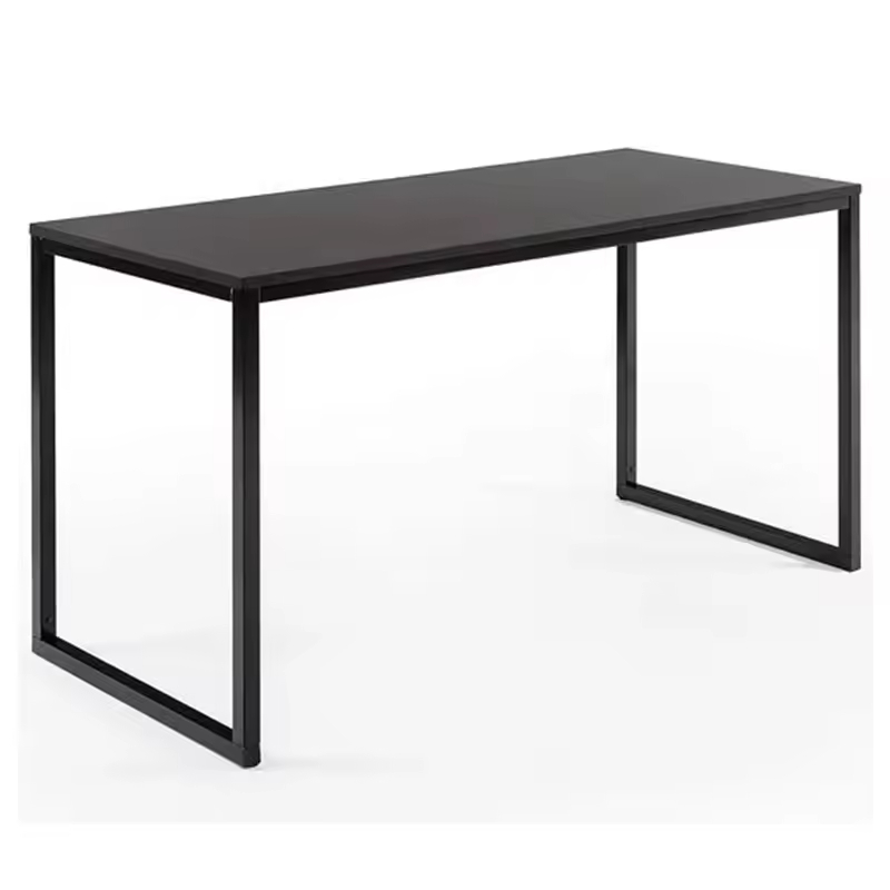 Industrial Coffee Table Small Apartment Living Room Rectangle Wood Stable Metal Side Black Home Conference Table
