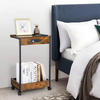 ODM OEM C-shaped Structured Side Table Tabletop Shelf Under Your Bed, Sofa, Couch, or Armchair End Table and Built-In Outlets