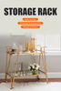 Modern Hotel Trolley Indoor/Outdoor Gold Folding Metal Rolling Multifunction Serving Bar Cart for Kitchen Living Room & Bathroom