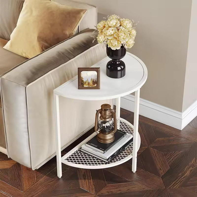 Factory Customizable Single Tier Narrow Entryway Console Table with Storage Wood & Metal for Living Room & Bedroom