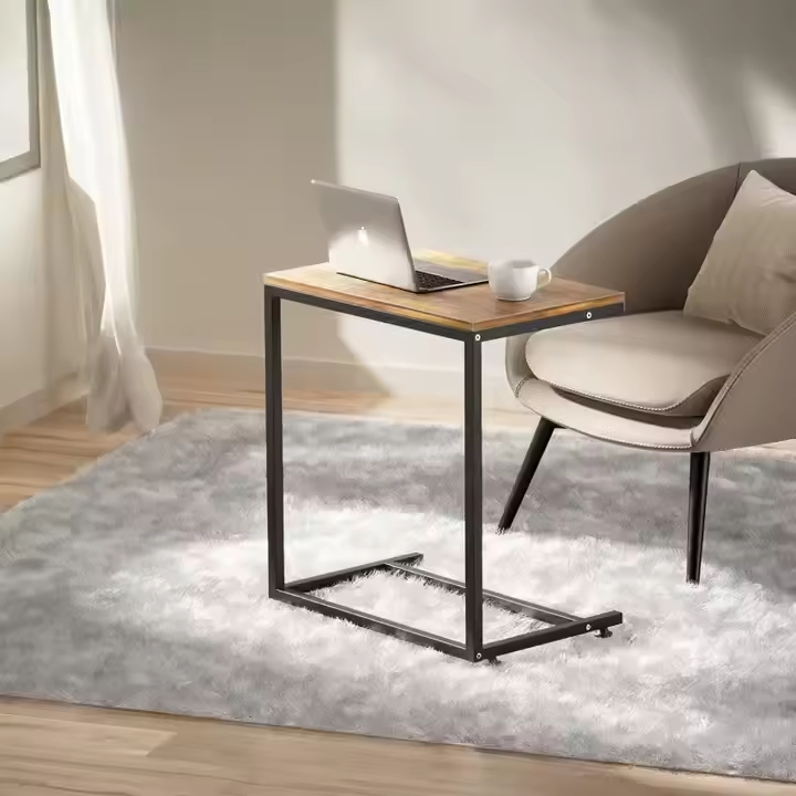 Customized Contemporary Wooden Console Table Adjustable Metal for Dining Home Office Hotels Bars Shops Outdoor Bedroom Use