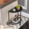 Factory Customizable 2-Tier Narrow Console Table with Storage for Entryway Half Moon Sofa & Couch Bookcases & Bookshelves