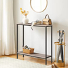 OEM ODM Wholesales 29.5'' Home Slim Console Table Steel + Wood Narrow Accent Table for Entryway Living Bookcases Bookshelves