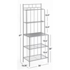24.8'' Metal Freestanding Utility Storage Shelf Kitchen Islands Carts Microwave Compatibility Factory Wholesale ODM/OEM Kitchen