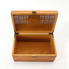 Durable Space-Saving Wooden Hollow Storage Box with Lock Modern Design for Home Decoration Jewelry Organizer