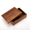 Walnut Wooden Modern Custom Storage Gift Box with Lid Durable & Space Saving Home Decoration Packaging for Jewelry Chocolate