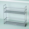 Hot-Selling Eco-Friendly Carbon Steel Floor Type Single-Tier Seasoning Rack Home Kitchen Storage Shelf Organizer with Spice Rack