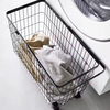 Custom Sizes Rolling Hamper Space-Saving Slim Metal Frame Ventilated Baskets Strong Load-Bearing Bathroom Kitchen Utensils