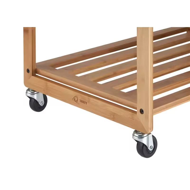 OEM & ODM Factory Rolling Laundry Sorter 3-Bag Storage Cart Fabric Handles Wheels for Bathroom Kitchen Use Food-Safe Material