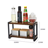 Manufacturer Wholesale 2-layer Seasoning Rack Kitchen Storage Rack Desktop Multifunctional 2-layer Storage Rack
