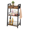 Custom 3-Tier Space Saving Bathroom Ladder Shelf Bathroom Floor Storage Organizer Shelf With Drawer