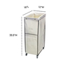 Factory Custom Rolling Bathroom Storage Basket Wheeled High-capacity Foldable Laundry Basket Rolling Laundry Sorter
