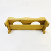 Wholesale Durable Portable Wood Pet Bowls Double Dog Bowl Cat Feeder Modern Style Rectangle Shape Space Saving Customizable