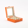 New Wooden Modern High-end Exquisite Portable Jewelry Box with Mirror for Home Decoration Rings Earrings Necklace Storage