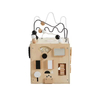Wonder & Wise by Asweets Durable Space-Saving Wooden Baby Busy Box Toy-Customizable Color Modern Home Decor