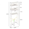 Modern 4-Shelf Bathroom Storage Organizer Factory Custom Over-Toilet Corner Stand Space-Saving Rack for Home Use