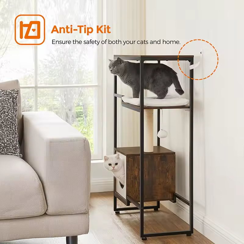 Factory Custom Wall Mounted Modern Cat Shelf Pet Bed Furniture for Large Cats or Kitty