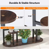 Potted Plant Stand Indoor Tall Plant Shelf Flower Stands Plant Rack Powder Coated Modern Wood+Metal Eco-Friendly for Garden