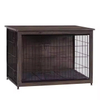 Solid Pine Wood Customizable Vintage Dog Crate Kennel-to-End Table in 5 Mins for Bulldogs/Dobermans for Bulk Orders