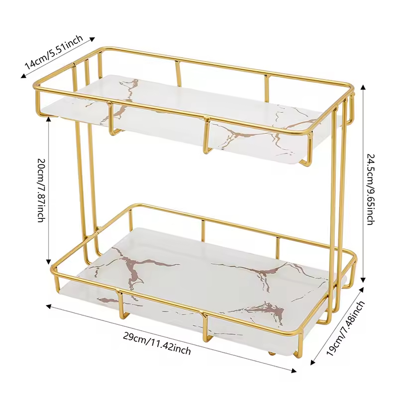 Metal Wall Mounted Minimalist Spice Organizer Storage Rack for Kitchen Use
