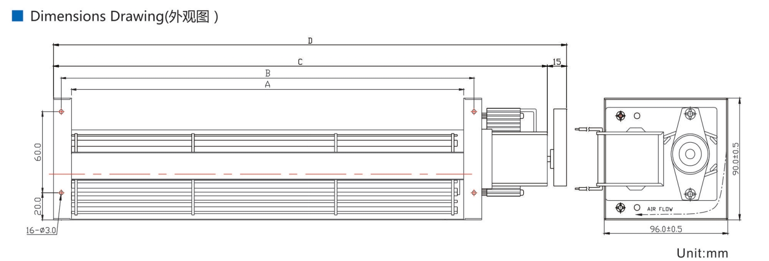 CFM Cross Flow Fan
