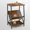Antique Metal Wood End Table ODM/OEM 3-Layers for Living Room Bedroom Office Storage Shelf Side Tables Contemporary for Dining