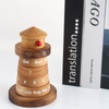 Wooden lighthouse calendar