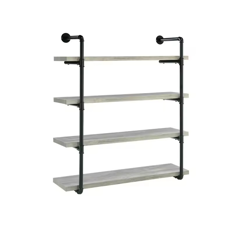 ODM OEM Wall Mounted Open Frame Living Room Bed Room Office Bookroom Kitchen Wall Display Shelves 4 Piece Bracket Shelf