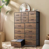 15-Drawer Modern Console Table Storage Organizer Sturdy Tall Bedroom Nursery Living Room Hotel Wholesale Villa Farmhouse