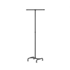 Custom logo Stand Steel Rod for Clothes Hangers Solid Wood Floor Bedroom Coat and Hat Rack Vertical Space Saving Clothes Hanger