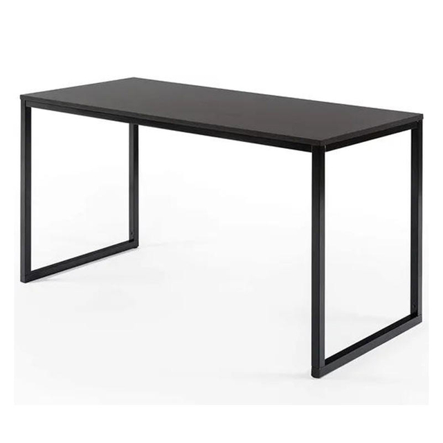 Industrial Coffee Table Small Apartment Living Room Rectangle Wood Stable Metal Side Black Home Conference Table