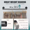 Industrial Metal Pipe Pants Hanger Wall Mount Detachable Design Strong Load-Bearing Modern for Multi-Purpose Laundry Wardrobe