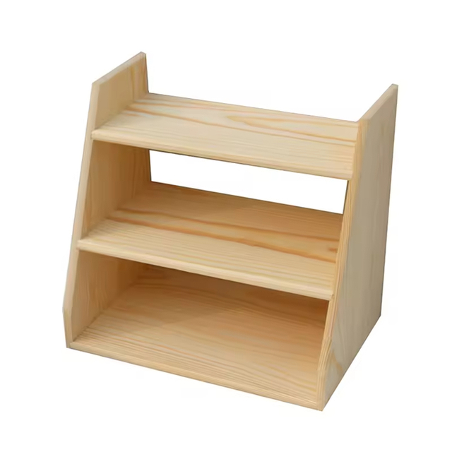 Storage Rack Bookshelf Vintage Shelves Small Wooden Bookcase Indoor Plant Stands Desk Organizer