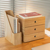 Pen Holder Desk Organizer Wooden Pen Holder Pencil Cases Office Table Storage Container Box