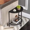 Factory Customizable Single Tier Narrow Entryway Console Table with Storage Wood & Metal for Living Room & Bedroom