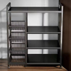 Factory OEM/ODM 4-Tier Large Capacity Metal Kitchen Storage Rack with 4 Open Baskets Kitchen Storage Shelf Rack